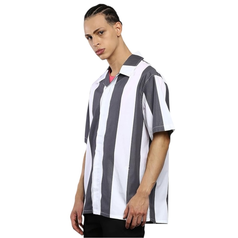 Calvin Klein Men's Easy Camp Stripe Shirt
